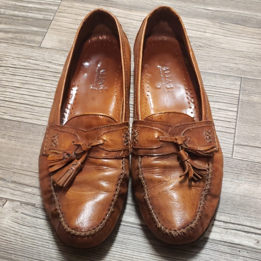Vintage ALFANI Italian Leather Penny Loafers